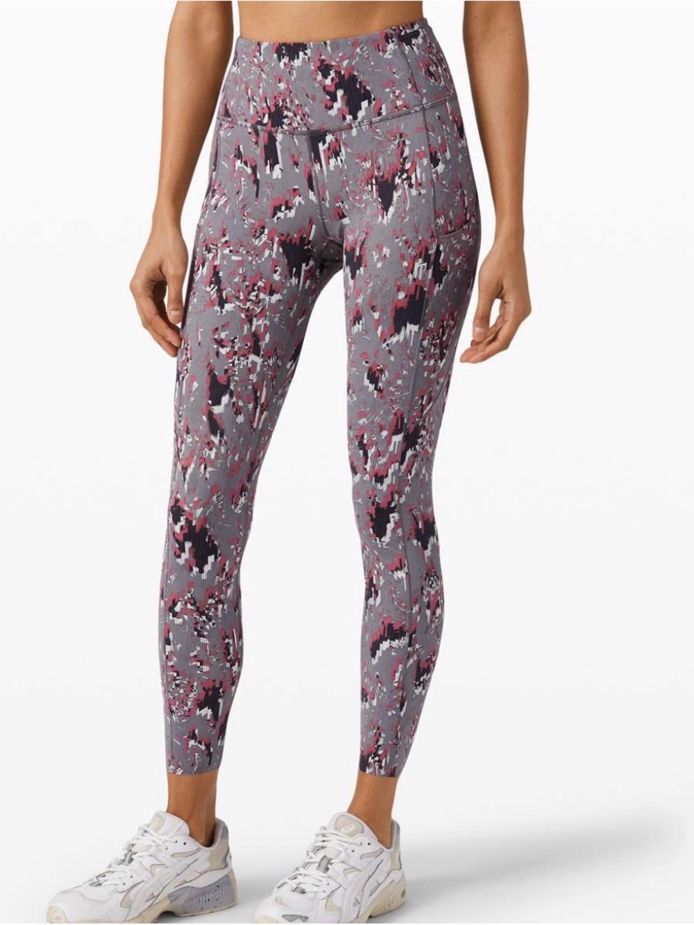 Lululemon Fast and Free High-Rise Tights leggings Floral Flux Multi size 6